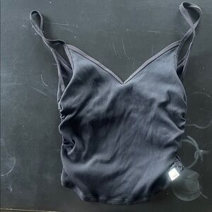 Vuori Black Ribbed Camisole